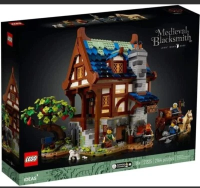 Lego Ideas Medieval Blacksmith 21325 Building Set 2164 Pieces for 18+ NEW SEALED - Image 1 of 4