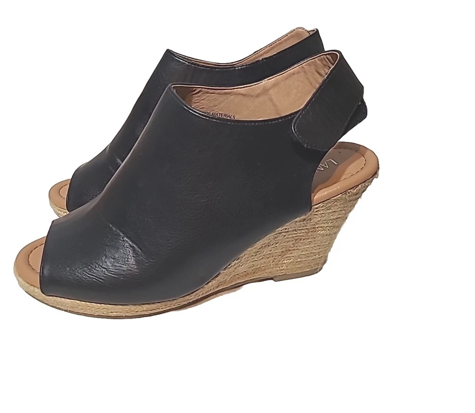 Vtg Y2k Chunky Espadrilles Platforms Boho Career Casual Office Grungy Retro - Image 1 of 4