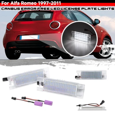 For Alfa Romeo 159 ab Bj. 2005-2011 PAIR LED Number License Plate Lights Lamps - image 1 of 4
