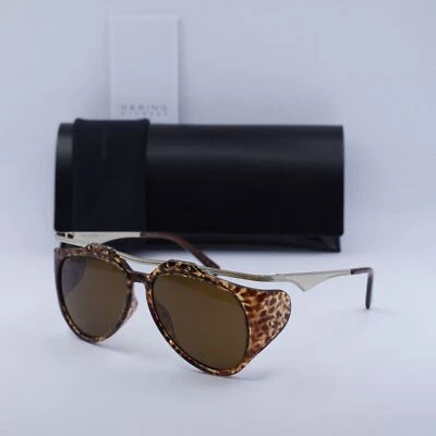 SAINT LAURENT SLM137 AMELIA 002 Gold/Leopard Havana/Brown 55-14-135 Sunglasse... - Image 1 of 4