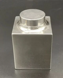 Gorham Sterling Silver Tea Caddy Great Mid Century Modern / Art Deco Square Form - Picture 1 of 15