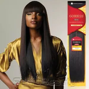 Sensationnel Goddess 100% Human hair for Weaving Remi Yaki 10",12",14",16",18" - Picture 1 of 18