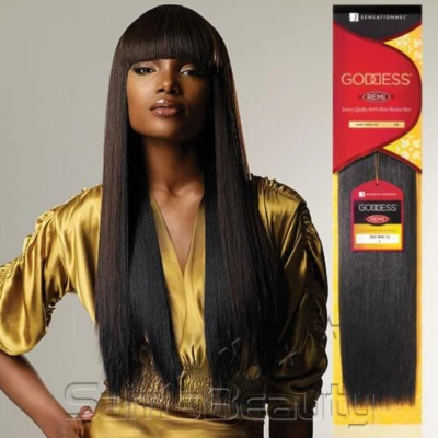 Diosa Sensacional 100% Cabello Humano para Tejer Remi Yaki 10",12",14",16",18" Foto 1 de 4