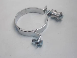 1969-71 KTM PENTON STEEL TANK EXHAUST REAR MOUNT RING+SPACER PIPE MUFFLER CLAMP - Picture 1 of 4