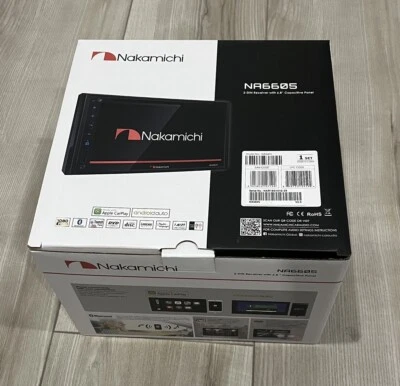 NAKAMICHI NA6605 Apple CarPlay Android Auto✅ CD/DVD Bluetooth Touchscreen - New! - Image 1 of 4