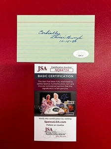 Louise Brough Signed Index Card w/ JSA 6 Time Grand Slam Tennis Winner! 10-15-80 - Picture 1 of 4