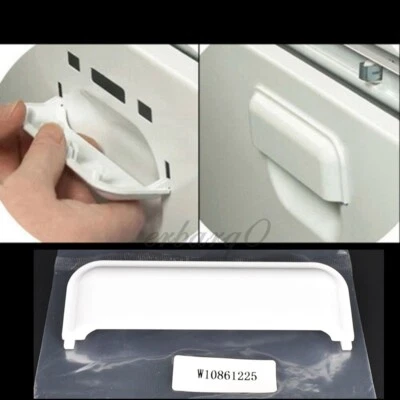 LURPAAUTO Dryer Door Handle W10714516 W10861225 For Whirlpool Kenmore Dryer Amana Crosley