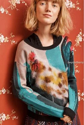 NUEVO Pullover Anthropologie Farm Animal de Lauren Carlson Walcott Talla XS Foto 1 de 4