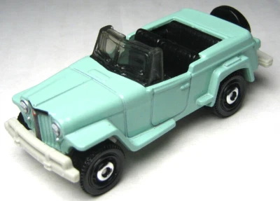 2018 MATCHBOX 1948 WILLYS JEEPSTER GREEN 1:64 DIECAST 2 5/8" CONVERTIBLE CAR - Image 1 of 4