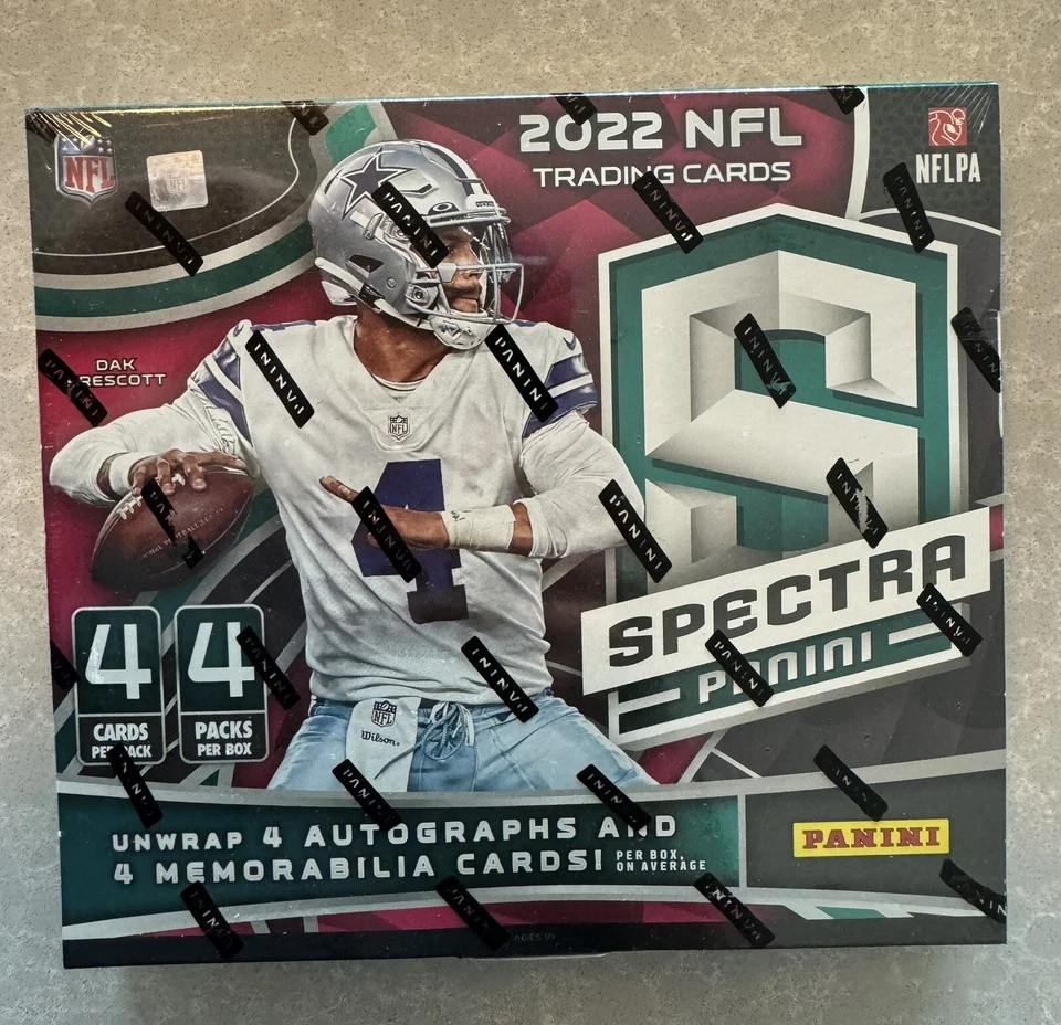 Panini 2022 Spectra Football Hobby Box - 4 Packs - Image 1 of 1