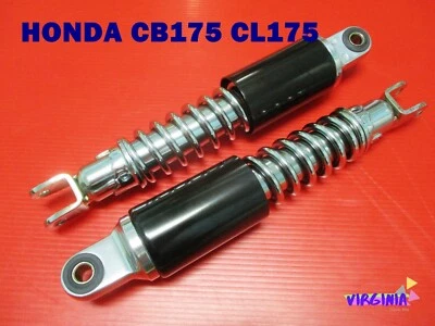 HONDA CB175 CL175  REAR SHOCK SET  "BLACK"    *VI625* Foto 1 de 4
