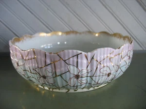 De Colección LIMOGES MARCIAL REDON Carcasa Molde Floral 9" CUENCO CENTRAL Francia - Imagen 1 de 7