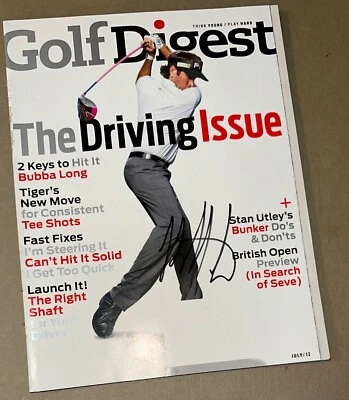 REVISTA GOLF DIGEST FIRMADA POR BUBBA WATSON JULIO 2012 PGAS MASTERS CHAMP AUTO Foto 1 de 2