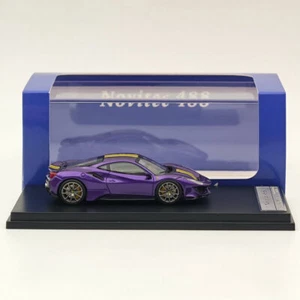 Modellino sportivo 1:64 Ichilan Ferrari Novitec 488 pista viola super racing pressofuso - Foto 1 di 8