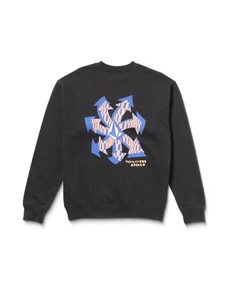 VOLCOM - Mens Watanite Crew Sweatshirt - Black - Casual Long Sleeve Top - Image 1 of 2