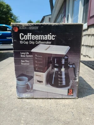 Vintage Black & Decker Coffeematic 10 Cup Drip Coffee Maker DCM90 New  - Image 1 of 4