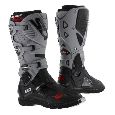 Botas de moto todoterreno Sidi Crossfire 3 MX, negras gris ceniza, envío rápido Foto 1 de 4