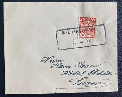 1932 年莫伦列支敦士登封面卢塞恩瑞士 — 第 1/2 张图片