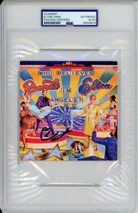 SIGNED by Elton John Who Believes in Angels CD Cover Art Card PSA DNA Certified - Picture 1 of 2