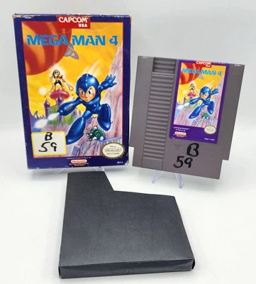  Mega Man 4 (Nintendo NES) Authentic Box & Game Only! *No Manual* Prev. Rental - Image 1 of 4