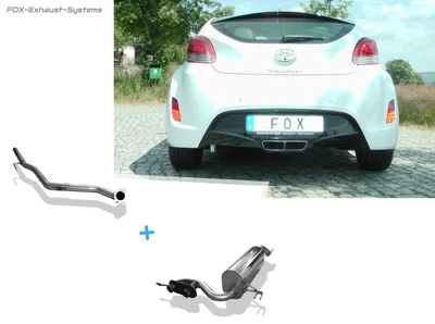 Sistema de carreras de acero inoxidable para Hyundai Veloster para Endrohrausgang original Foto 1 de 4