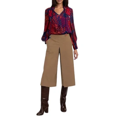 Pantalones Cortos Trina Turk Nuevos con Etiquetas Prizzi Tejido Guacho Pierna Ancha 10 Foto 1 de 4