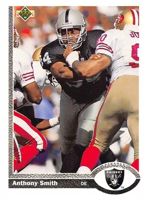 Anthony Smith 1991 Upper Deck 673  Los Angeles Raiders  Football Card - Image 1 of 2
