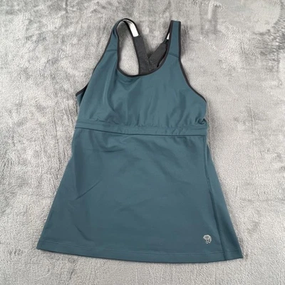Mountain Hardwear Tank Top Womens Medium Teal Racerback Climb Run Gym Athletic - Image 1 of 4