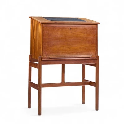 Arne Wahl Iversen for Vinde Møbelfabrik Model 67 Mid Century Teak Lectern Desk - Image 1 of 4