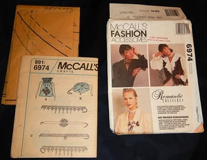 Neu Vintage McCal's Mode Accessoires Muster - Romantic Treasures #6974 - One Size - Bild 1 von 5