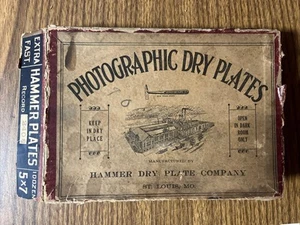 Lot of 5 Antique Dry Plates Boy Fishing, Men And Kid, Family Picnic Ect. - Picture 1 of 6