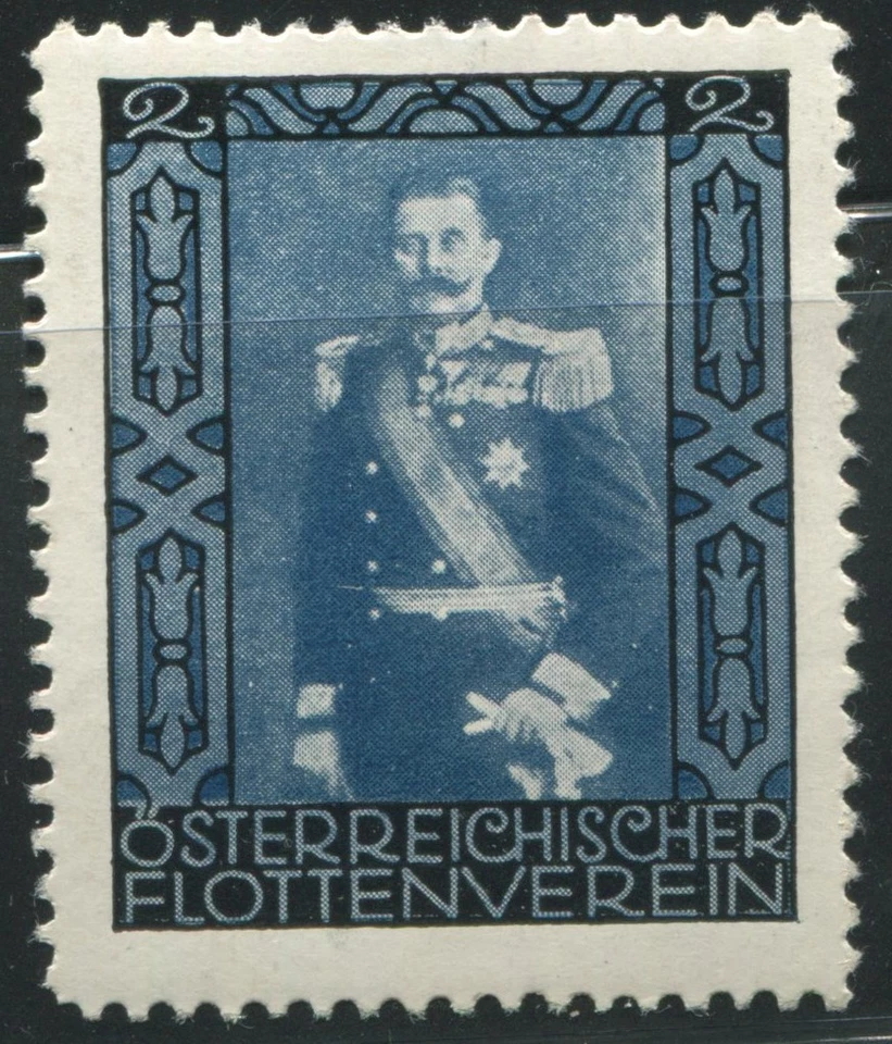 Austria WWI Navy Flottenverein Archduke Franz Ferdinand Patron Cinderella Stamp - Image 1 of 1