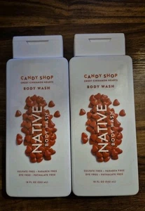 2x NUOVO NEGOZIO DI CARAMELLE NATIVE DOLCI CUORI CANNELLA LAVAGGIO CORPO-18 FL OZ - Foto 1 di 2