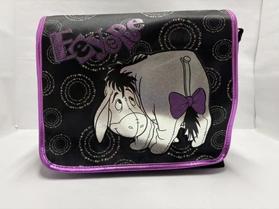 Bolso Bandolera Mensajero Disney Eeyore Gráfico Negro Nylon Foto 1 de 4