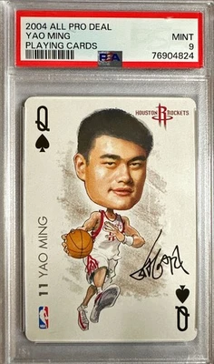 2004 All Pro Deal Playing Cards Yao Ming Houston Rockets PSA 9 Mint - Image 1 of 2