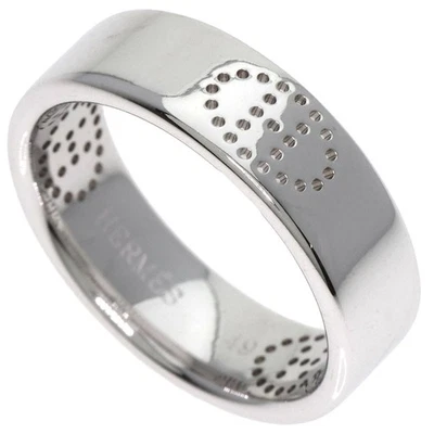 Anillo HERMES Evelyne Express #49 oro blanco K18 damas [usado] Foto 1 de 4