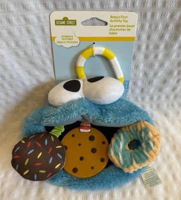 Brinquedo de atividade preferida infantil Sesame Street Cookie Monster primeiros sons do bebê - Imagem 1 de 4
