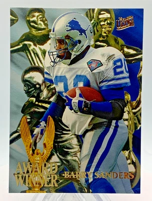 1995 Fleer Ultra Award Winner Barry Sanders #4 - Image 1 of 2