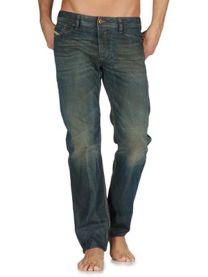 Jeans Diesel Waykee azul envejecido para hombre 32x32 0808H denim recto regular Foto 1 de 4