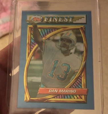 Topps Finest Refractor Dan Marino Miami Dolphins NFL HOF 1994 #142 Excellent~NM - Image 1 of 3