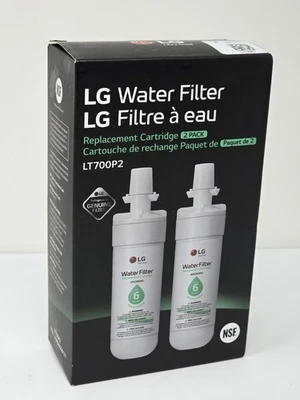 NEW LG LT700P 6-Month / 200 Gallon Refrigerator Replacement Water Filter 2 Pack - Image 1 of 4
