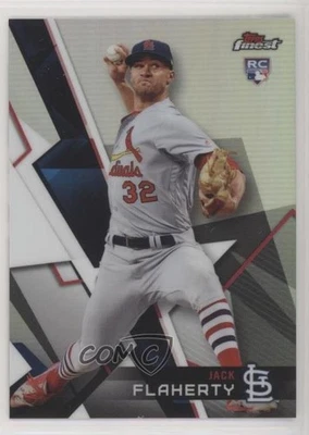 2018 Topps Finest Refractor Jack Flaherty #14 Rookie RC - Image 1 of 2