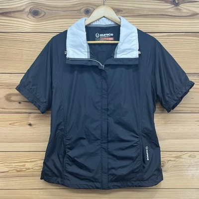 Jaqueta Sunice Feminina Grande Preta Golf Windbreaker X20 Manga Curta Esporte B130 - Imagem 1 de 4