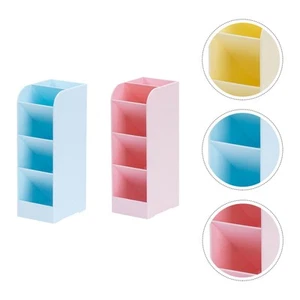 2pcs Tabletop Pen Holder Practical Pen Stand Box Rack for Home Office pen box - Bild 1 von 12
