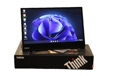 Lenovo ThinkVision M14t Mobile Monitor Touch 14" Flat Panel LED Backlight - Image 1 of 4