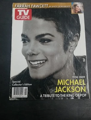 Michael Jackson Farrah Fawcett Tribute TV Guide Magazine 2009 - Image 1 of 4