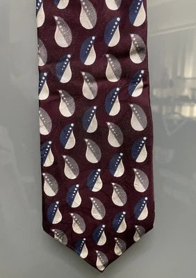 Corbata Givenchy Monsieur estampado de gotas 100 % seda importada para hombre vintage de colección Foto 1 de 2