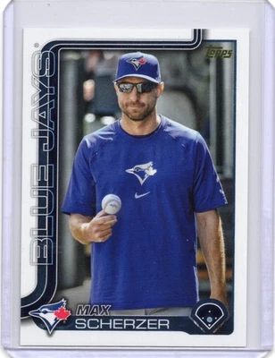 2025 Topps Serie 2 Max Scherzer Espejo Dorado SSP VARIACIÓN TORONTO BLUE JAYS Foto 1 de 2