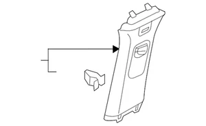 Genuine Volkswagen Upper Center Pillar Trim 3CN-867-243-A-ZA2 - Picture 1 of 2