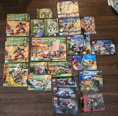 Lego Vintage Instruction Manual LOT OF 20+ Ninjago Chima Technic Hero Factory - Image 1 of 4